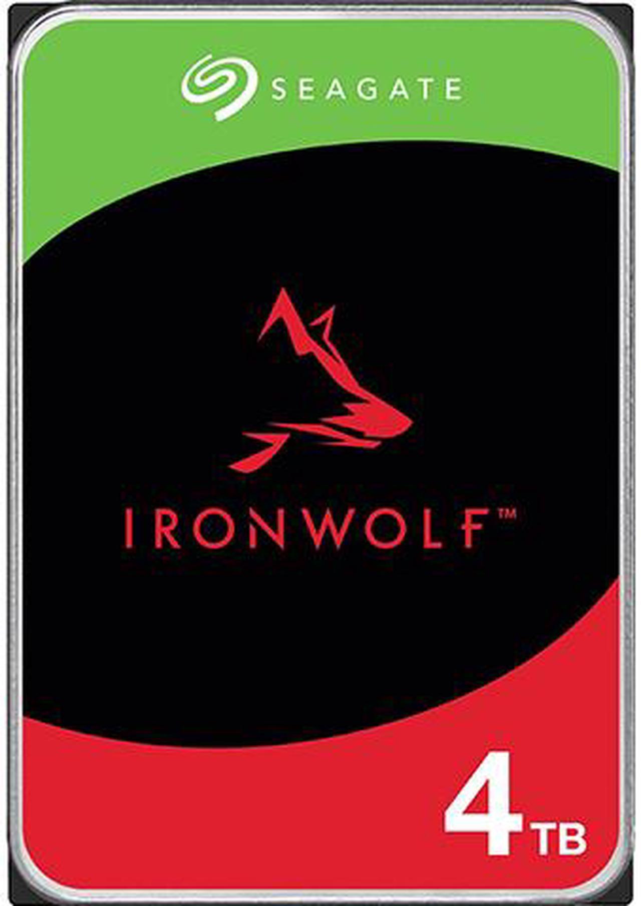 Seagate IronWolf ST4000VN006 4 TB Hard Drive - 3.5" Internal - SATA (SATA/600) - Conventional Magnetic Recording (CMR) Method - The HDDs